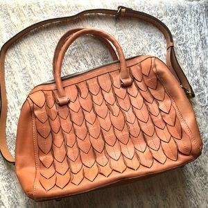 Patricia Nash Blush Feather Handbag